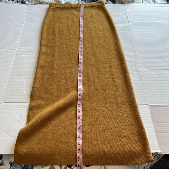 Garnet Hill Two-Piece Sweater Set in Mustard Yellow | Size S - Picture 14 of 16